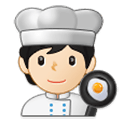 🧑🏻‍🍳 Emoji Cocinero: Tono De Piel Claro en Samsung One UI 3.1.1.