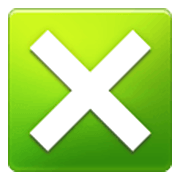❎ Emoji Kreuzsymbol im Quadrat Samsung One UI 3.1.1.