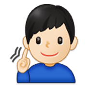 Emoji 🧏🏻‍♂️ Uomo Con Problemi Di Udito: Carnagione Chiara su Samsung One UI 3.1.1.