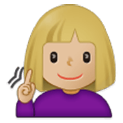 🧏🏼‍♀️ Emoji gehörlose Frau: mittelhelle Hautfarbe Samsung One UI 3.1.1.