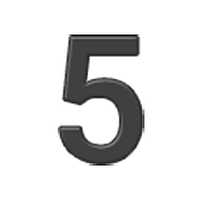 Emoji 5️ Cifra cinque su Samsung One UI 3.1.1.