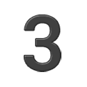 Emoji 3️ Cifra tre su Samsung One UI 3.1.1.
