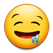 🤤 Emoji Cara Babeando en Samsung One UI 3.1.1.