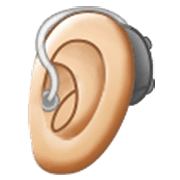 🦻🏻 Emoji Ohr mit Hörhilfe: helle Hautfarbe Samsung One UI 3.1.1.