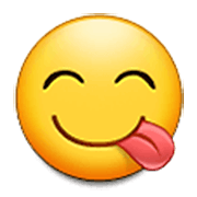 😋 Emoji sich die Lippen leckendes Gesicht Samsung One UI 3.1.1.