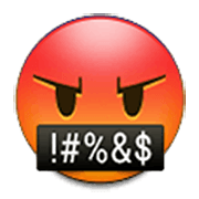 Emoji 🤬 Faccina Con Simboli Sulla Bocca su Samsung One UI 3.1.1.
