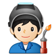 🧑🏻‍🏭 Emoji Funcionário De Fábrica: Pele Clara na Samsung One UI 3.1.1.