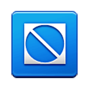 ⛞ Emoji Diagonale von oben nach unten in einem Kreis in einem bemalten Quadrat Samsung One UI 3.1.1.