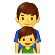 👨‍👦 Emoji Familie: Mann, Junge Samsung One UI 3.1.1.