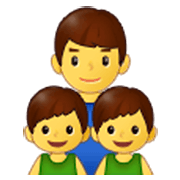 👨‍👦‍👦 Emoji Familia: Hombre, Niño, Niño en Samsung One UI 3.1.1.