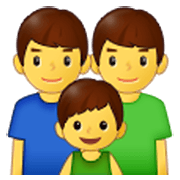 Émoji 👨‍👨‍👦 Famille : Homme, Homme Et Garçon sur Samsung One UI 3.1.1.