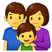 👨‍👩‍👦 Emoji Familia: Hombre, Mujer, Niño en Samsung One UI 3.1.1.