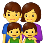 👨‍👩‍👦‍👦 Emoji Familia: Hombre, Mujer, Niño, Niño en Samsung One UI 3.1.1.