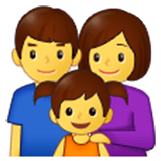 👨‍👩‍👧 Emoji Familie: Mann, Frau und Mädchen Samsung One UI 3.1.1.