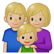 Émoji 👪🏼 Famille, Peau Moyennement Claire sur Samsung One UI 3.1.1.