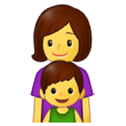 👩‍👦 Emoji Familia: Mujer Y Niño en Samsung One UI 3.1.1.
