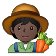 🧑🏿‍🌾 Emoji Agricultor: Tono De Piel Oscuro en Samsung One UI 3.1.1.