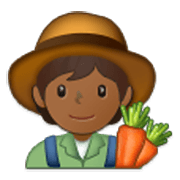 Emoji 🧑🏾‍🌾 Agricoltore: Carnagione Abbastanza Scura su Samsung One UI 3.1.1.