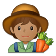 Emoji 🧑🏽‍🌾 Agricoltore: Carnagione Olivastra su Samsung One UI 3.1.1.
