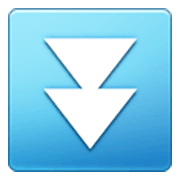 ⏬ Emoji Triángulo Doble Hacia Abajo en Samsung One UI 3.1.1.