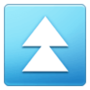⏫ Emoji Triángulo Doble Hacia Arriba en Samsung One UI 3.1.1.