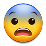 Emoji 😨 Faccina Impaurita su Samsung One UI 3.1.1.