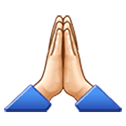 🙏🏻 Emoji Manos En Oración: Tono De Piel Claro en Samsung One UI 3.1.1.