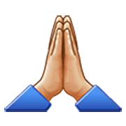 🙏🏼 Emoji Manos En Oración: Tono De Piel Claro Medio en Samsung One UI 3.1.1.