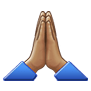 🙏🏽 Emoji Manos En Oración: Tono De Piel Medio en Samsung One UI 3.1.1.