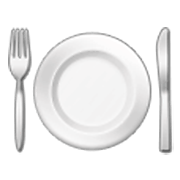 🍽️ Emoji Teller mit Messer und Gabel Samsung One UI 3.1.1.