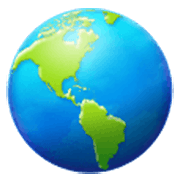 Émoji 🌎 Globe Tourné Sur Les Amériques sur Samsung One UI 3.1.1.