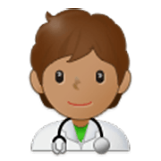 Emoji 🧑🏽‍⚕️ Persona Che Lavora Nella Sanità: Carnagione Olivastra su Samsung One UI 3.1.1.