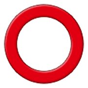 ⭕ Emoji hohler roter Kreis Samsung One UI 3.1.1.