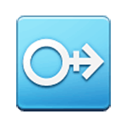 ⚩ Emoji Horizontales männliches Zeichen mit einer Linie Samsung One UI 3.1.1.