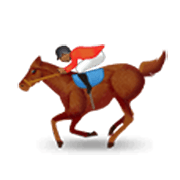 🏇🏾 Emoji Corrida De Cavalos: Pele Morena Escura na Samsung One UI 3.1.1.