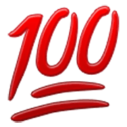 Emoji 💯 100 Punti su Samsung One UI 3.1.1.