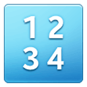 Emoji 🔢 Pulsante Con Numeri su Samsung One UI 3.1.1.