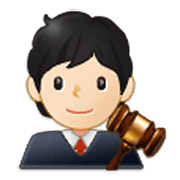 🧑🏻‍⚖️ Emoji Juez: Tono De Piel Claro en Samsung One UI 3.1.1.