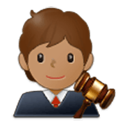 🧑🏽‍⚖️ Emoji Juez: Tono De Piel Medio en Samsung One UI 3.1.1.