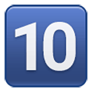 Émoji 🔟 Touches : 10 sur Samsung One UI 3.1.1.