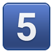 Emoji 5️⃣ Tasto: 5 su Samsung One UI 3.1.1.