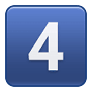 Emoji 4️⃣ Tasto: 4 su Samsung One UI 3.1.1.