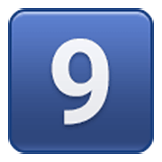Emoji 9️⃣ Tasto: 9 su Samsung One UI 3.1.1.