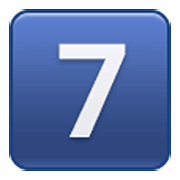 Emoji 7️⃣ Tasto: 7 su Samsung One UI 3.1.1.
