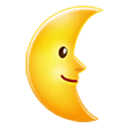 🌜 Emoji Luna De Cuarto Menguante Con Cara en Samsung One UI 3.1.1.