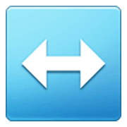 ↔️ Emoji Flecha Izquierda Y Derecha en Samsung One UI 3.1.1.