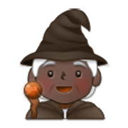 Emoji 🧙🏿 Mago: Carnagione Scura su Samsung One UI 3.1.1.