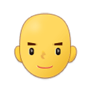 Emoji 👨‍🦲 Uomo: Calvo su Samsung One UI 3.1.1.