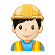 Émoji 👷🏻‍♂️ Ouvrier Du Bâtiment : Peau Claire sur Samsung One UI 3.1.1.