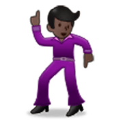 🕺🏿 Emoji Homem Dançando: Pele Escura na Samsung One UI 3.1.1.
